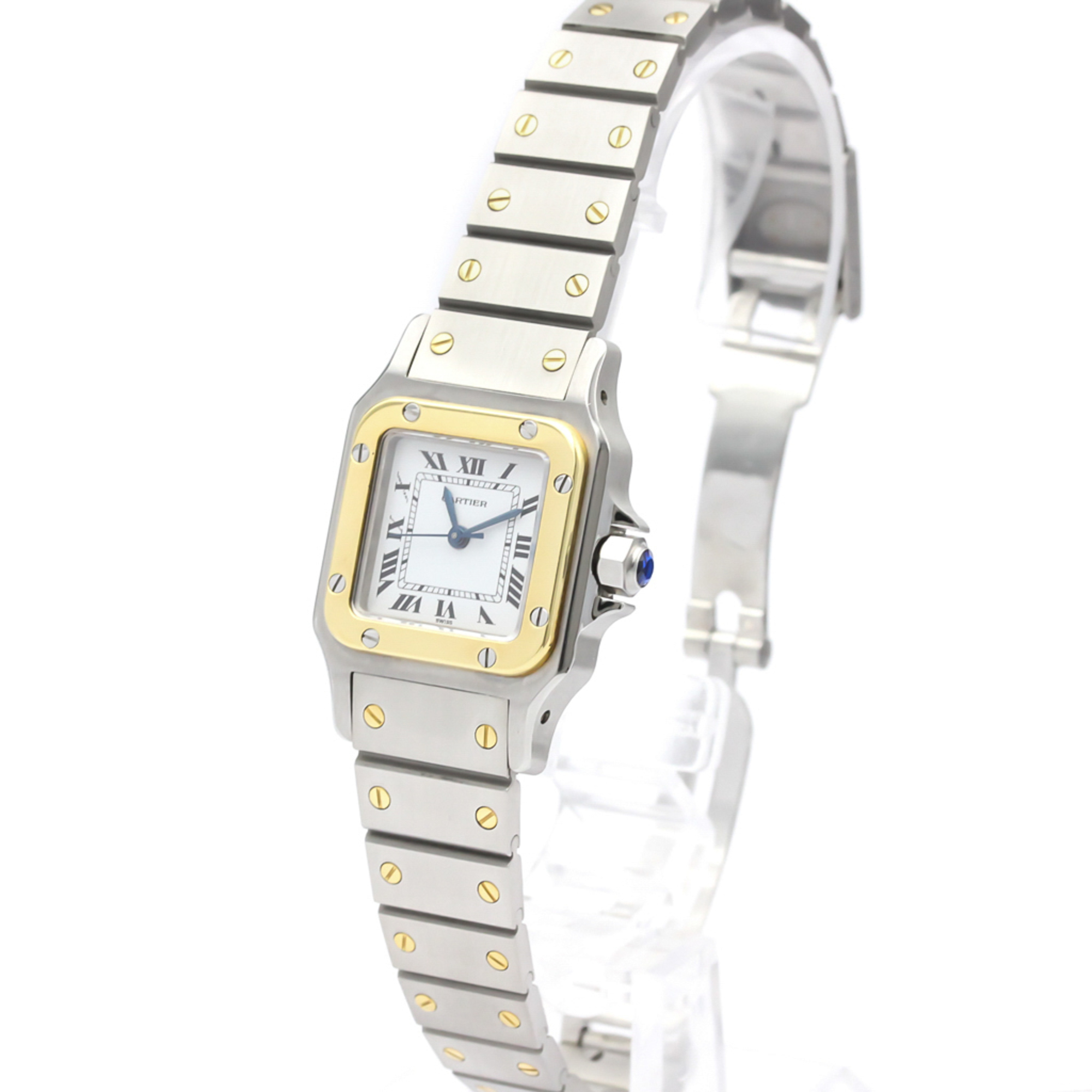 Cartier Santos Galbee Automatic Stainless Steel,Yellow Gold (18K) Women's Dress Watch