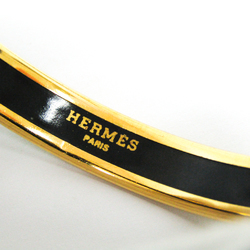 Hermes Emmaille Fan Cloisonné/enamel Bangle Gold,Green
