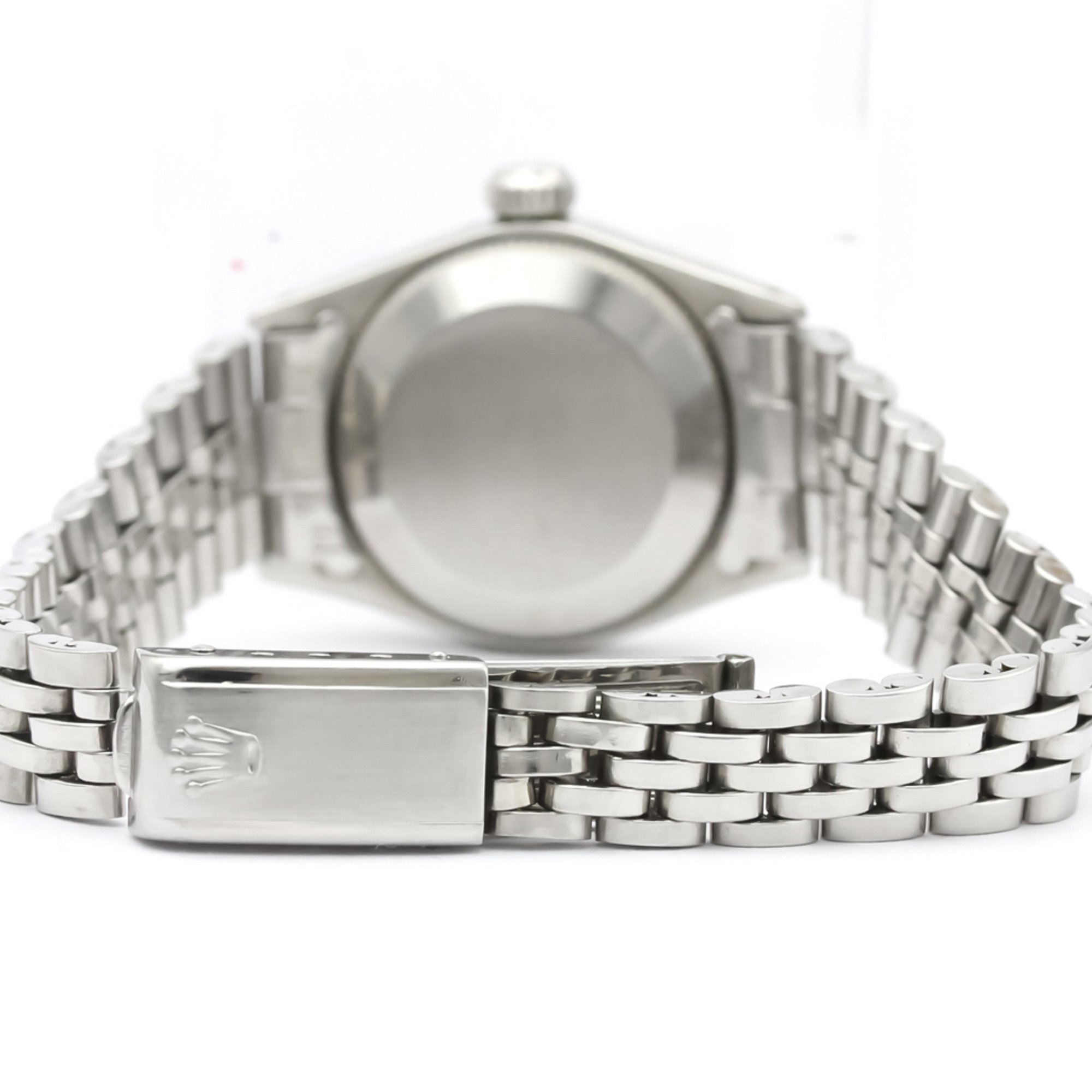 ROLEX Oyster Perpetual Date 6517 White Gold Steel Ladies Watch