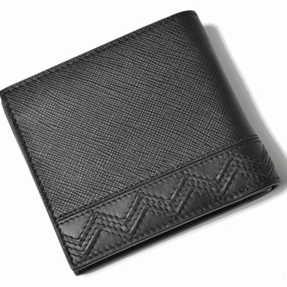Prada Saffiano Mens Credit Card Wallet Black Nero Silver Logo 2MC223 –  Queen Bee of Beverly Hills