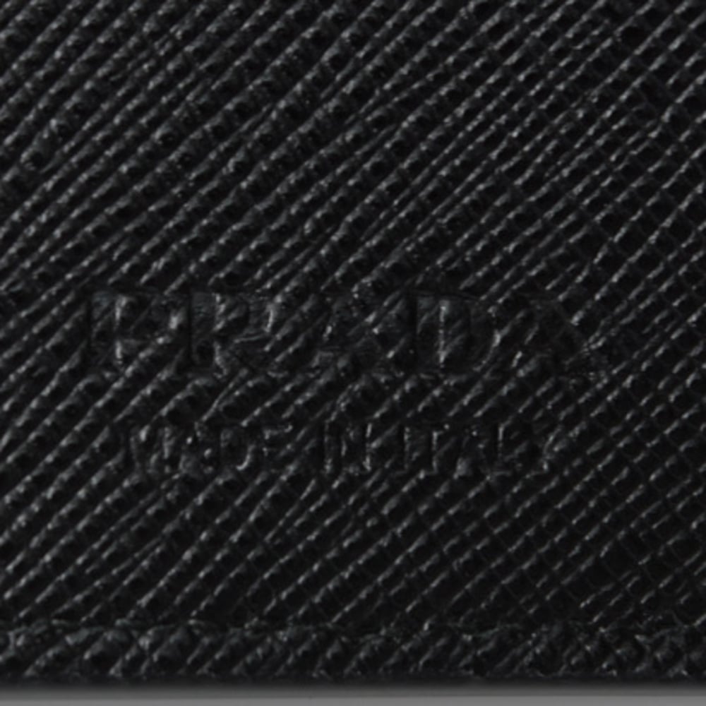 Tessuto leather wallet Prada Black in Leather - 10950468