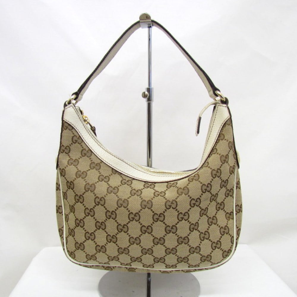 Gucci Beige/Brown GG Canvas and Leather Charmy Hobo Gucci