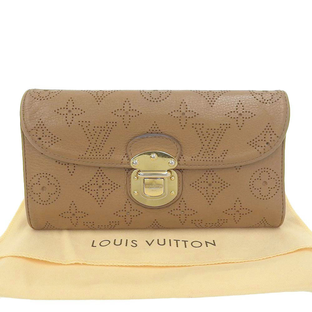 Auth NCR07 Louis Vuitton Mahina portefeuille Amelia M95549 wallet