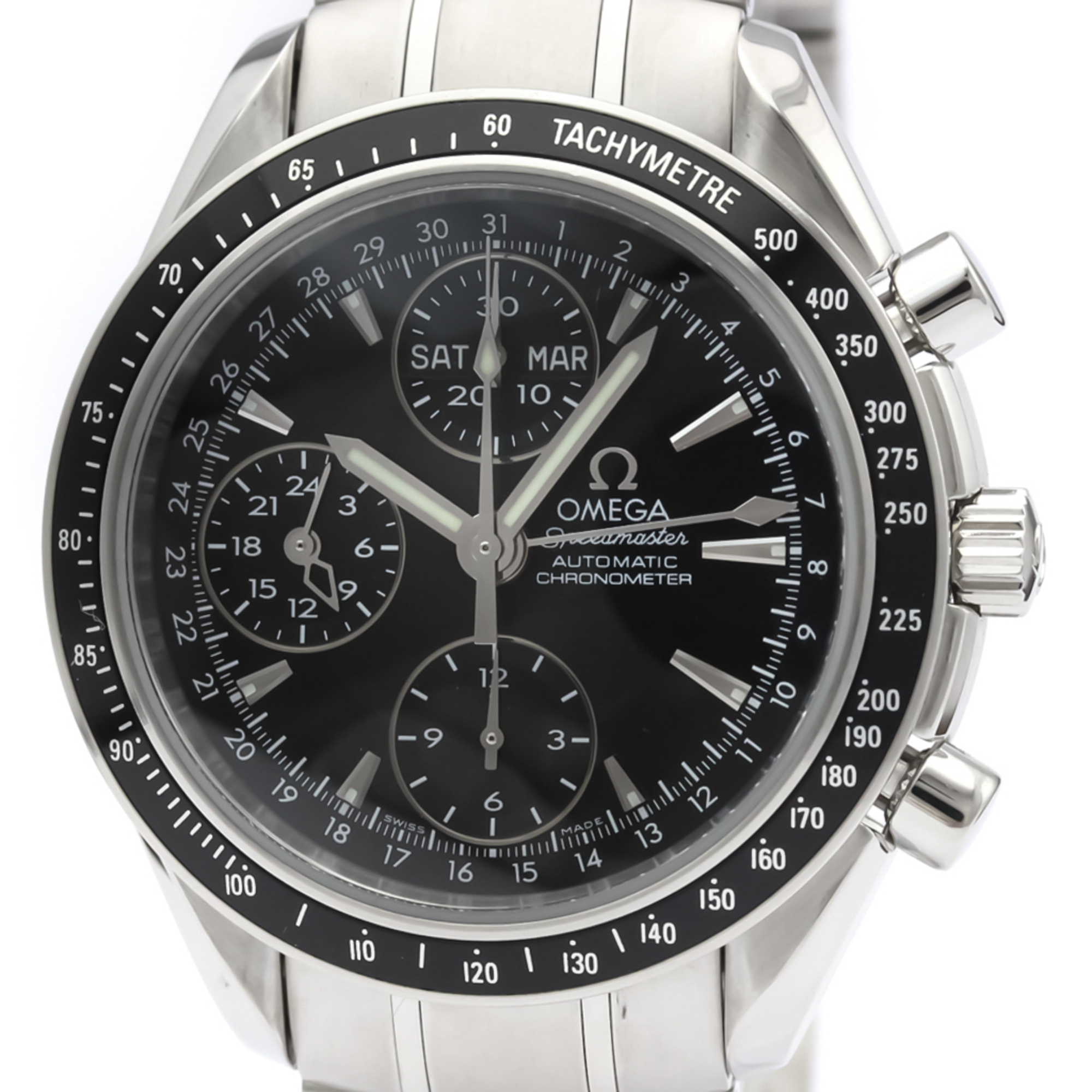 OMEGA Speedmaster Day Date Steel Automatic Mens Watch 3220.50