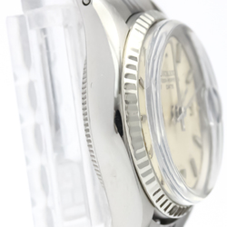 ROLEX Oyster Perpetual Date 6517 White Gold Steel Ladies Watch