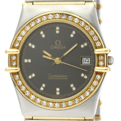 Omega Constellation Quartz Stainless Steel,Yellow Gold (18K) Men's Dress Watch 498.0876