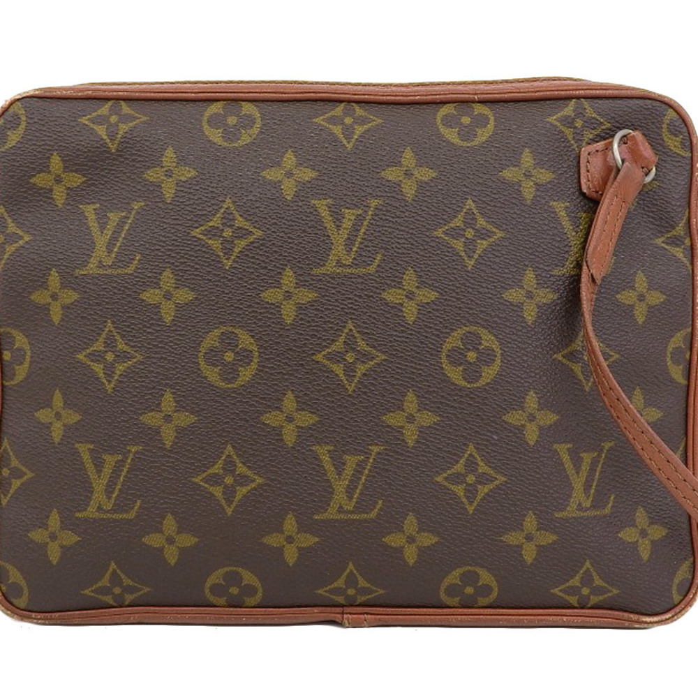 LOUIS VUITTON Louis Vuitton Monogram Vintage Second Bag Clutch Brown  20190207