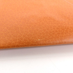 HERMES Hermes Folding Wallet Leather Orange 