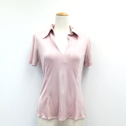 CoSTUME NATIONAL Polo Shirt Acetate/Nylon Pink Gray 42 Ladies