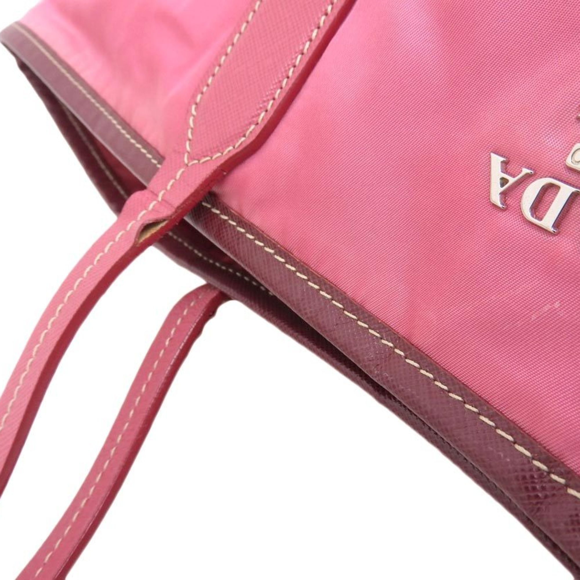 PRADA Prada Test Nylon Tote Bag Pink Shoulder Hand 20190621