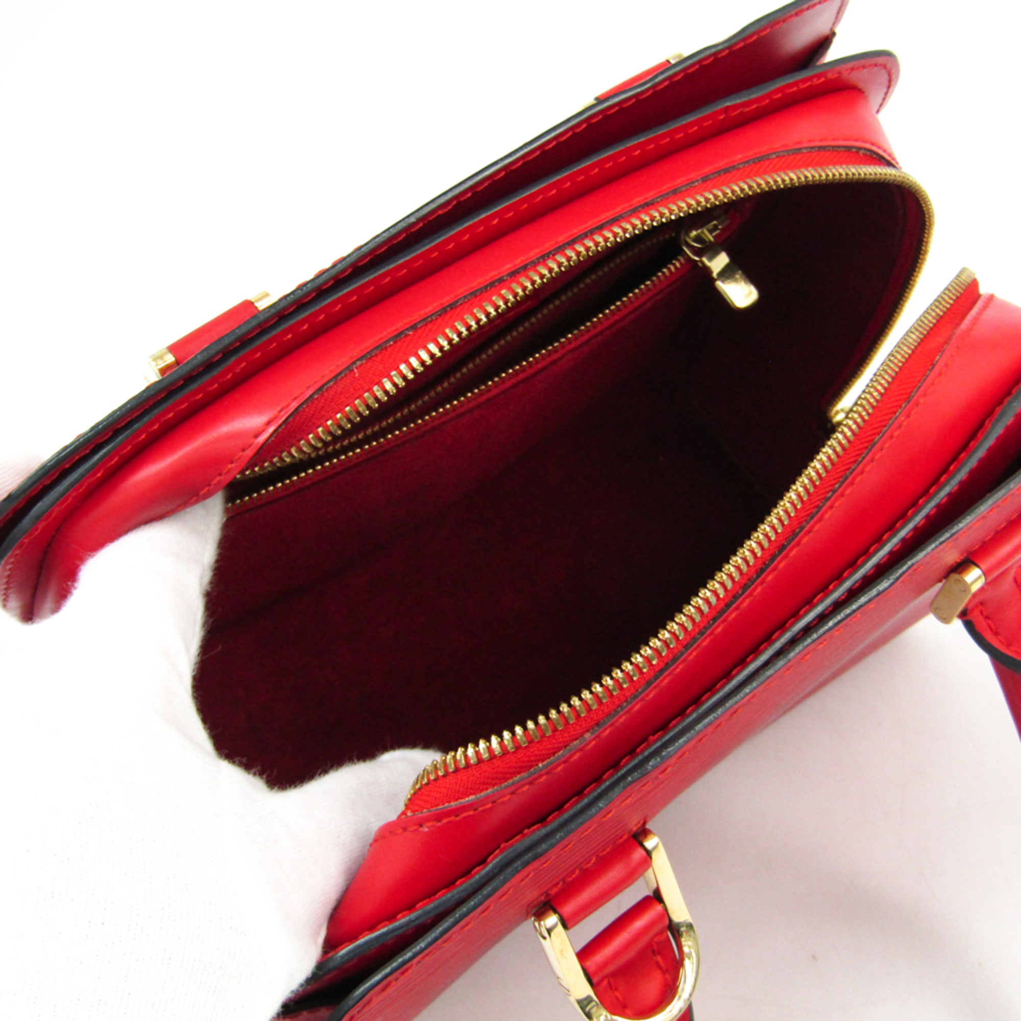 Louis Vuitton Epi Pont Neuf M52057 Women's Handbag Castilian Red