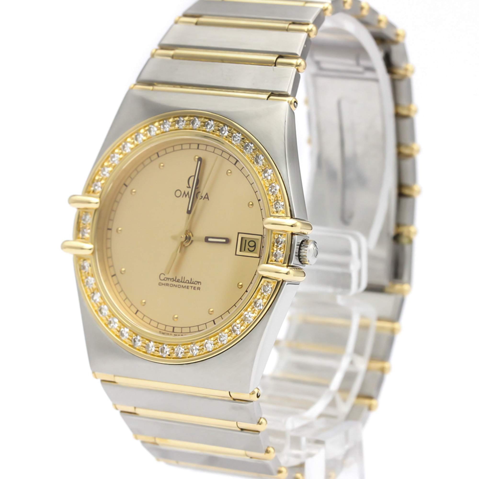 Omega Constellation Quartz Stainless Steel,Yellow Gold (18K) Men's Dress Watch 498.0876