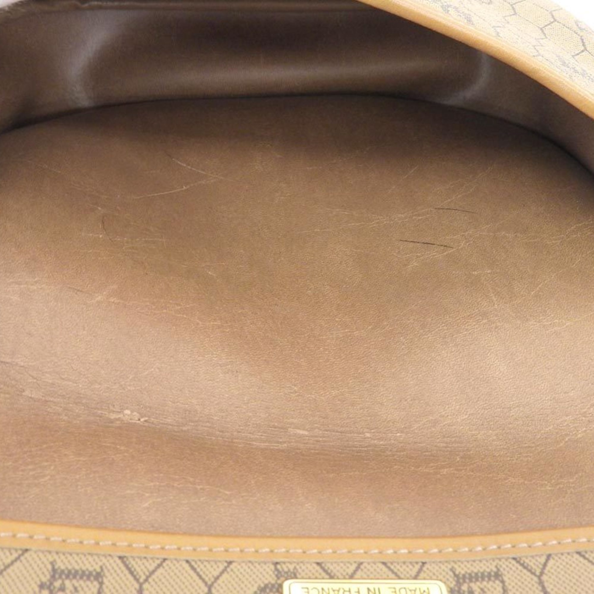 Christian Dior Vintage Logo Shoulder Bag PVC Leather Brown 20190628