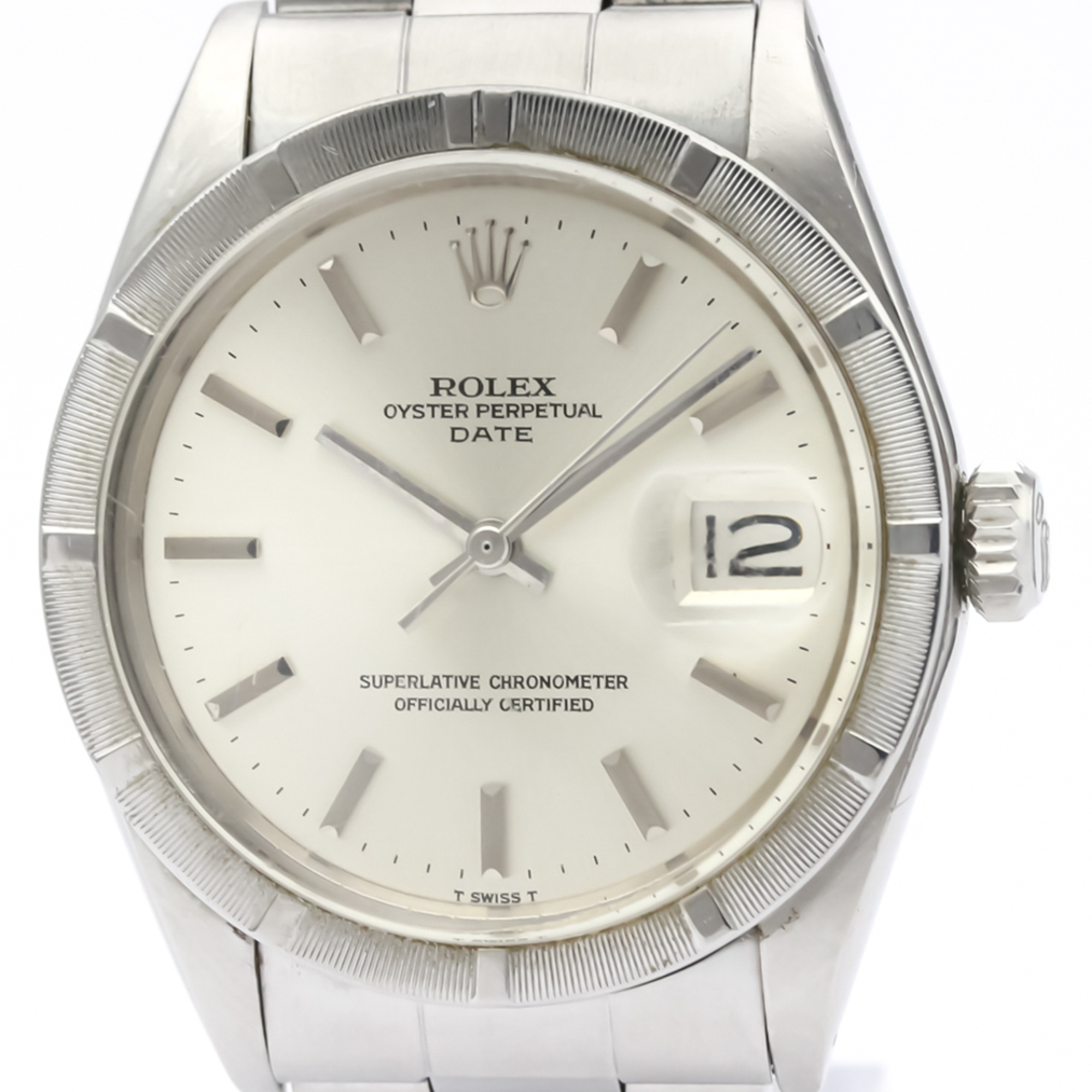 ROLEX Oyster Perpetual Date 1501 Steel Automatic Mens Watch