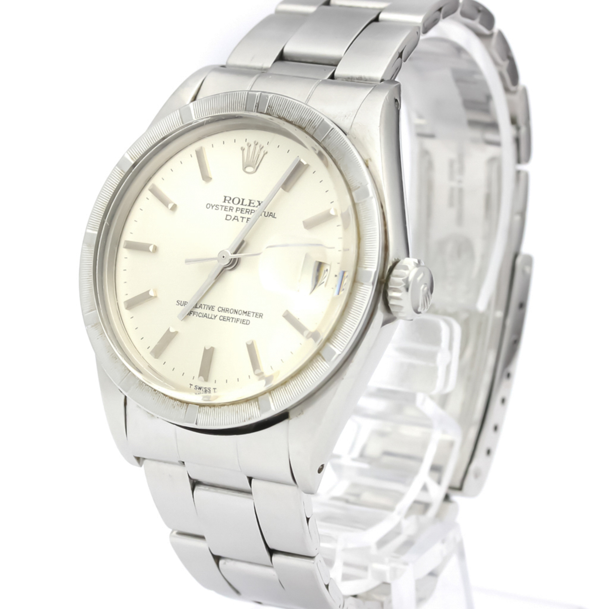 ROLEX Oyster Perpetual Date 1501 Steel Automatic Mens Watch