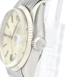 ROLEX Oyster Perpetual Date 6517 White Gold Steel Ladies Watch