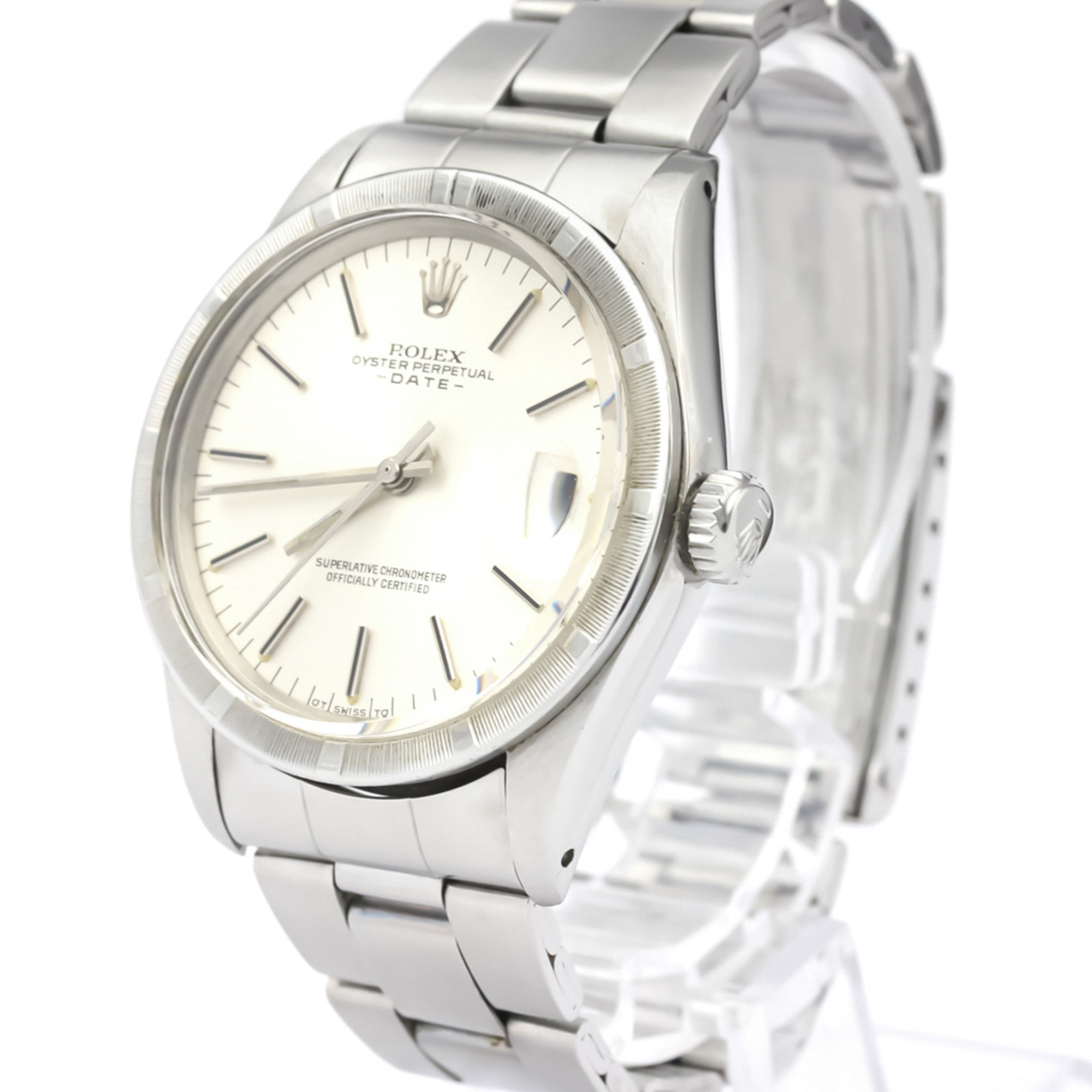 ROLEX Oyster Perpetual Date 1501 Steel Automatic Mens Watch