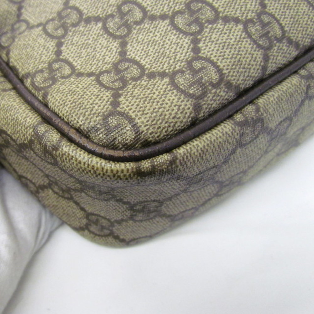 Gucci Shoulder Bag 114291 GG Supreme Pattern Beige Brown PVC Leather Sling  Crossbody Ladies Men
