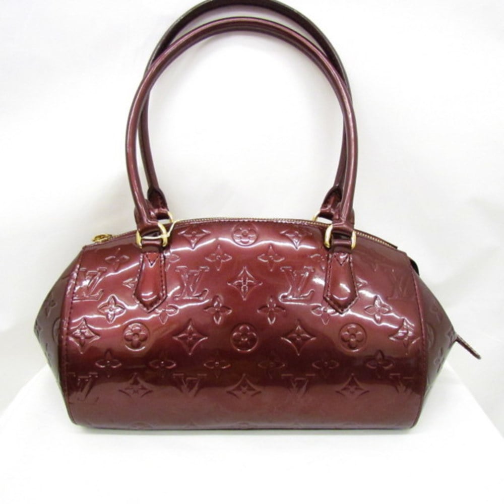 LOUIS VUITTON Handbag M91493 Sherwood PM Monogram Vernis wine-red