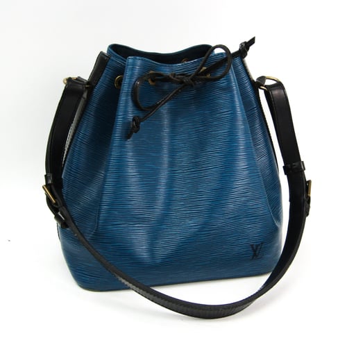 Louis Vuitton Bag Epi Petit Noe Bicolor Noir Toledo Blue Black Leather  Shoulder Ladies M44152