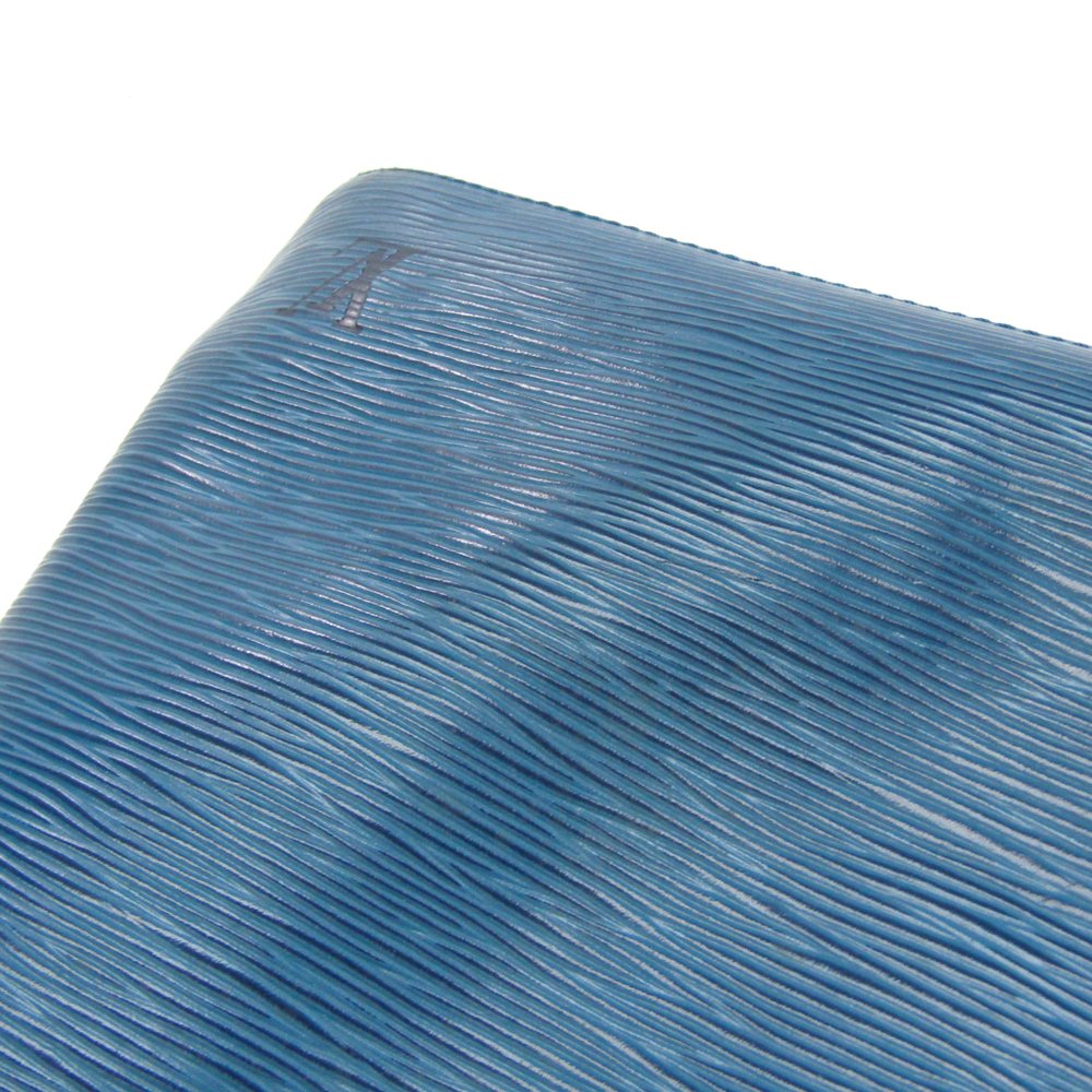 LOUIS VUITTON M44152 Epi Petit Noe Shoulder Bag Bicolor Black Blue Used