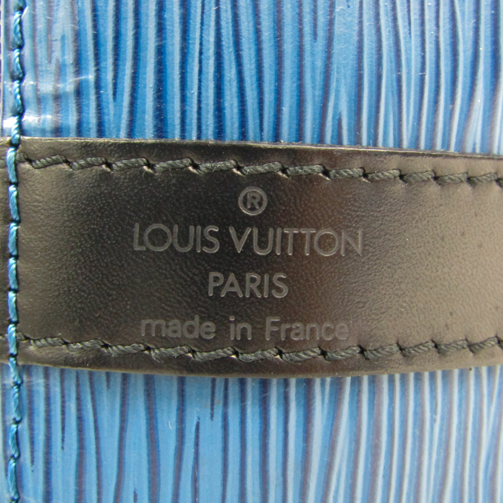 Louis Vuitton Bag Epi Petit Noe Bicolor Noir Toledo Blue Black Leather  Shoulder Ladies M44152
