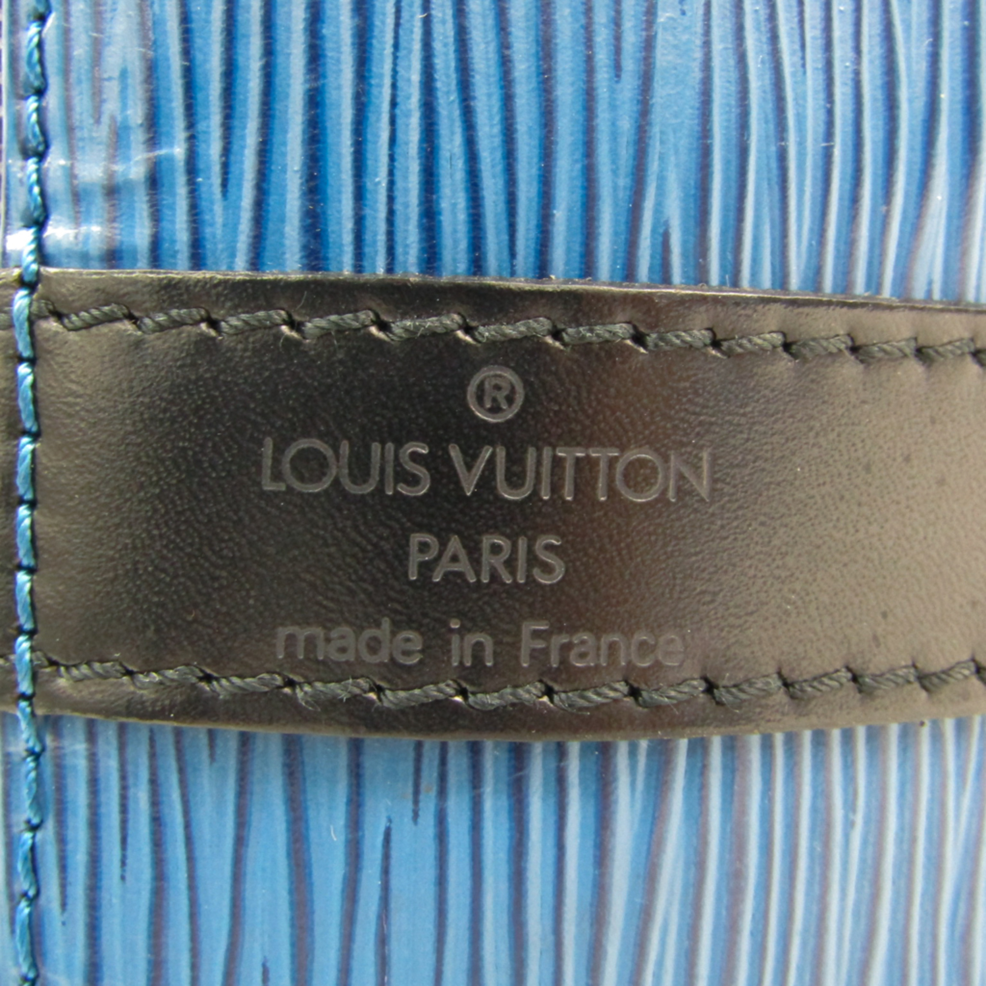 Louis Vuitton Epi Petit Noe Bicolor M44152 Women's Shoulder Bag Noir,Toledo Blue