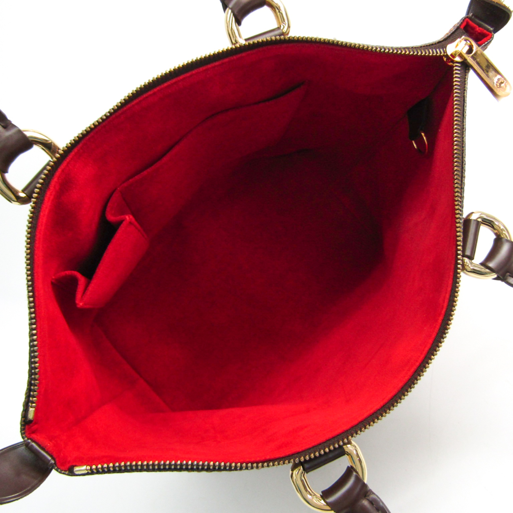 Louis Vuitton Damier Saleya PM N51183 Women's Handbag Ebene