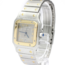 Cartier Santos Galbee Quartz Stainless Steel,Yellow Gold (18K) Men's Dress Watch