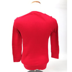 Ray Beams SEMI LONG SLEEVE KNIT WOOL/SILK/CASHMERE RED LADIES