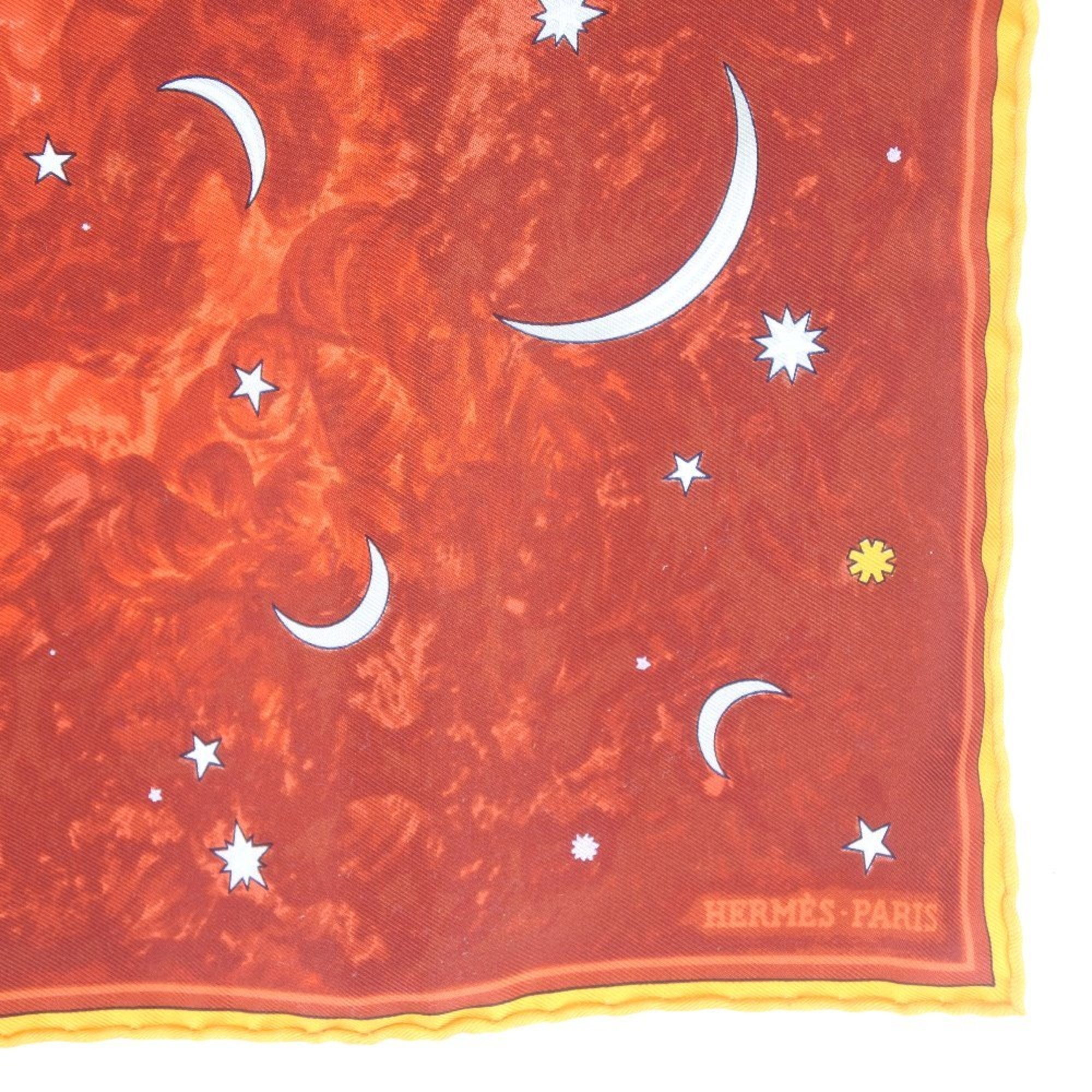 Hermes Carre 42 Women's Silk Scarf Red Color