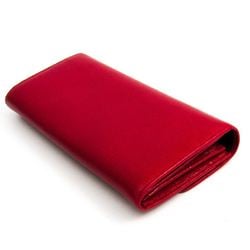 Bally MIENSA Women's Leather Long Wallet (bi-fold) Red