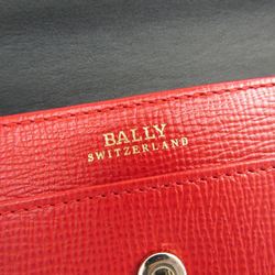 Bally MIENSA Women's Leather Long Wallet (bi-fold) Red