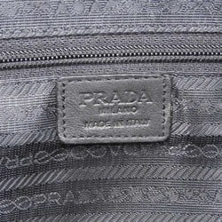 PRADA Prada logo embossed 2way bag Boston shoulder travel leather black 20200328