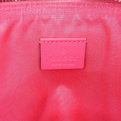 GUCCI Gucci GUCCY print shoulder bag leather shocking pink × gold 20200331