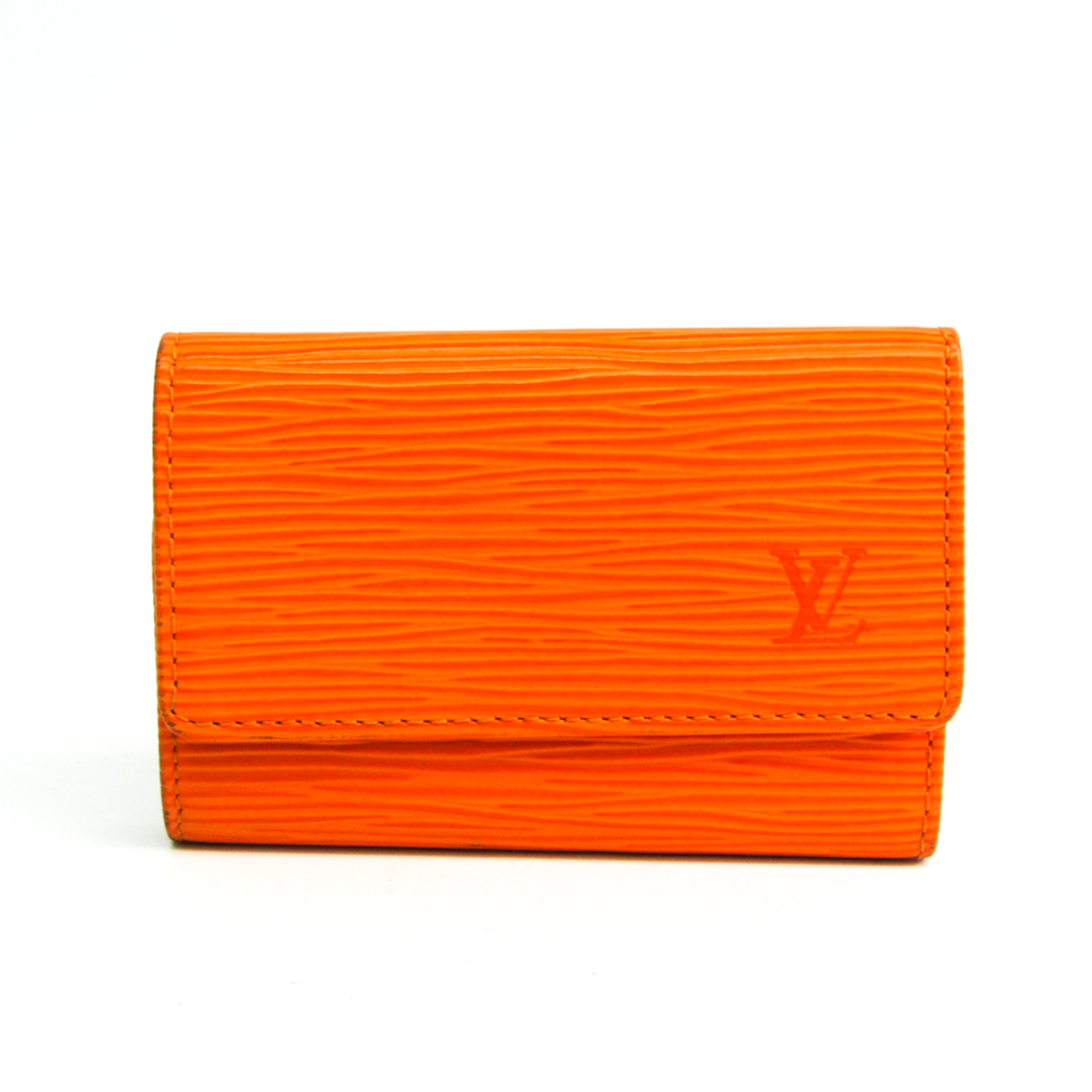 Louis Vuitton Epi M6381H Women's Epi Leather Key Case Mandarin