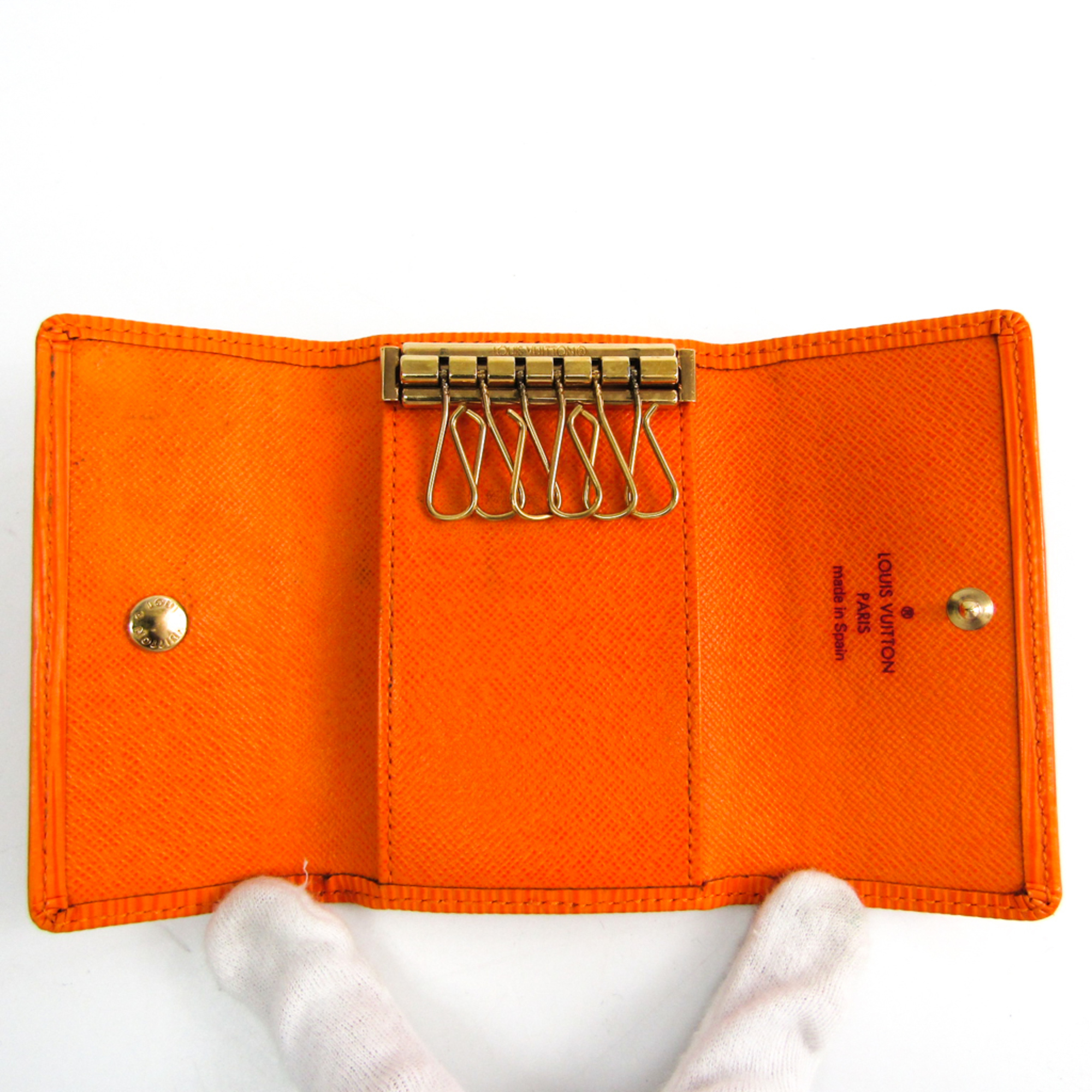 Louis Vuitton Epi M6381H Women's Epi Leather Key Case Mandarin