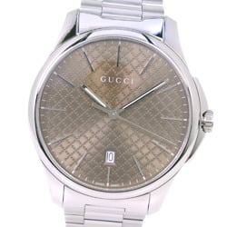 GUCCI Gucci G Timeless 126.3 Stainless Steel Quartz Men Brown Dial Watch