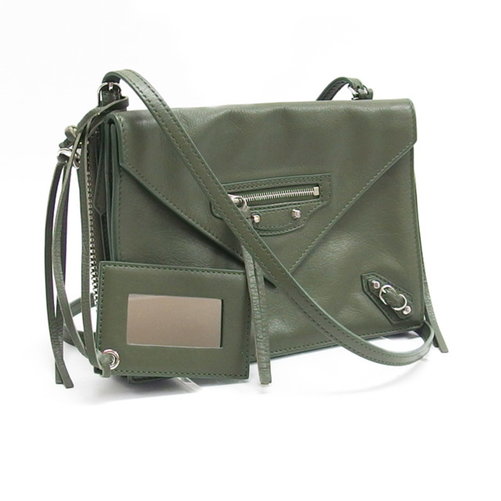 Balenciaga Papier handbag in green leather
