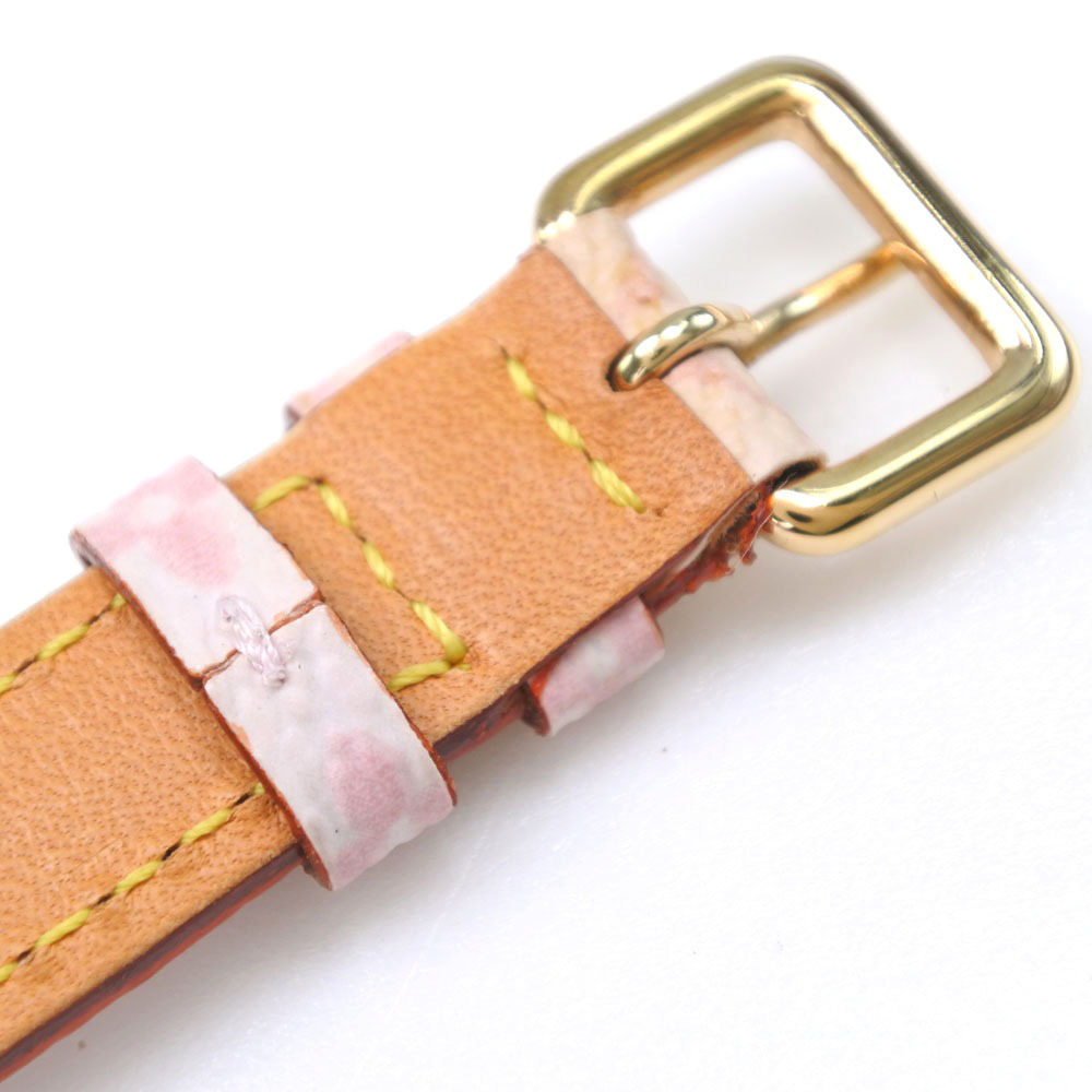 LOUIS VUITTON Louis Vuitton Cherry Blossom Monogram Canvas Pink Ladies  Bracelet