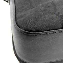 Gucci GUCCI GG canvas shoulder bag black silver hardware 001 3293