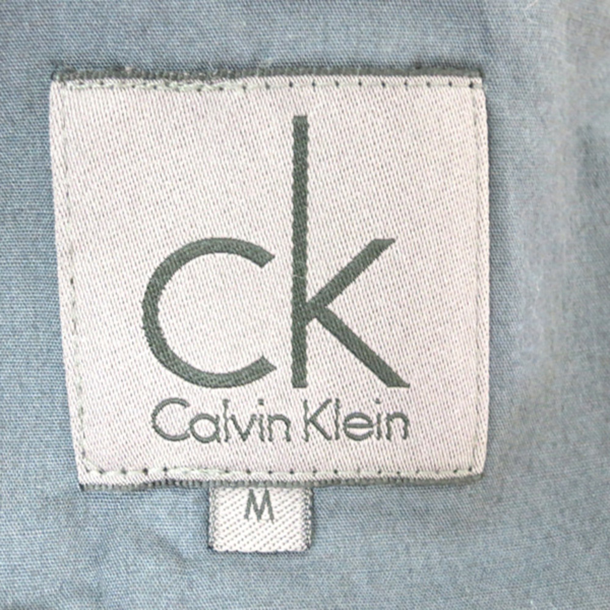 Calvin Klein COTTON JACKET GREY MENS M