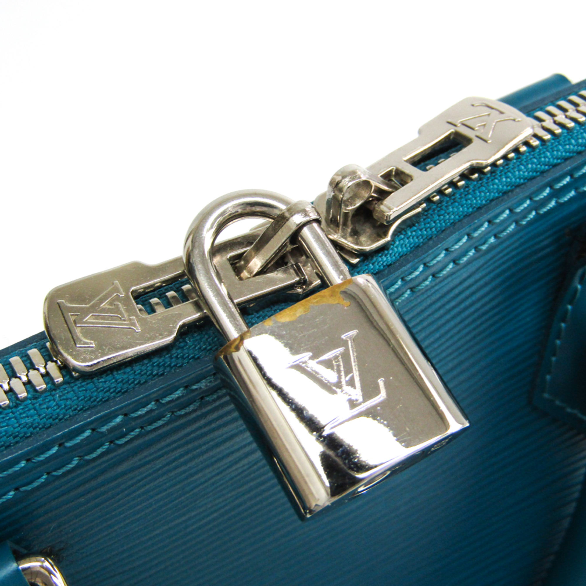 Louis Vuitton Epi ALMA PM M40624 Women's Handbag Cyan