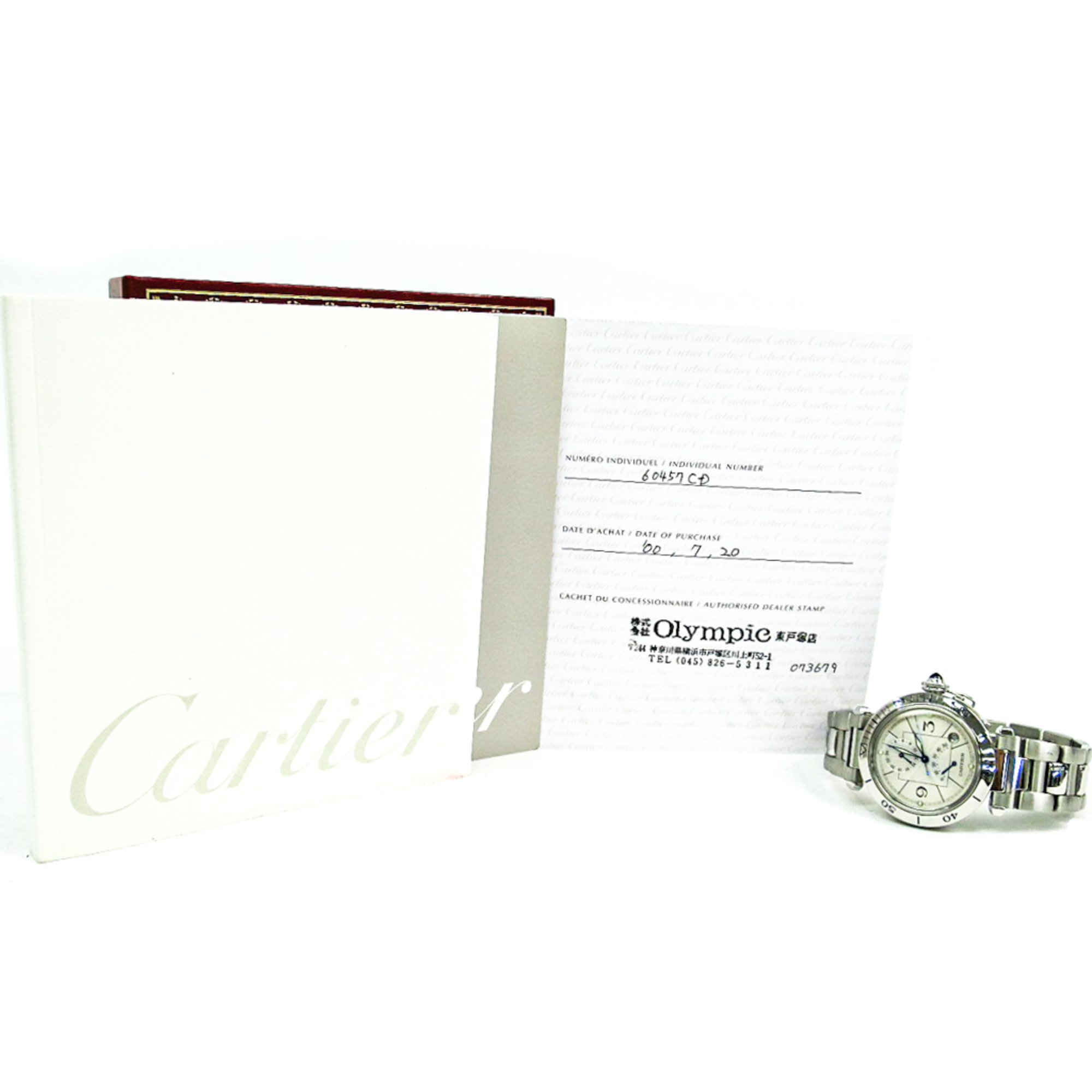 Cartier Pasha 38 Automatic Stainless Steel Men's Dress Watch Ｗ31037Ｈ3