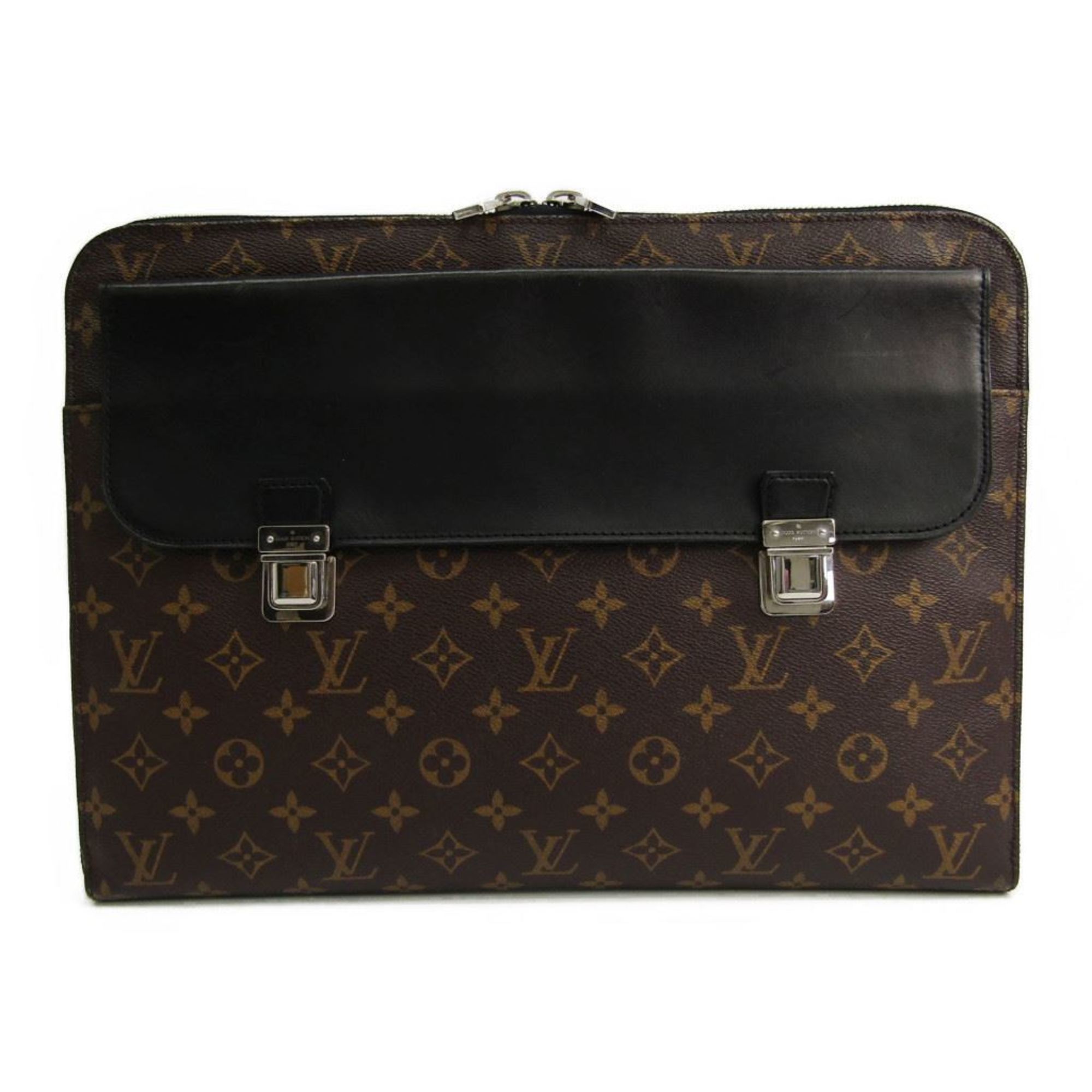 Louis Vuitton Monogram Macassar M56721 Men's Document Case Monogram Macassar