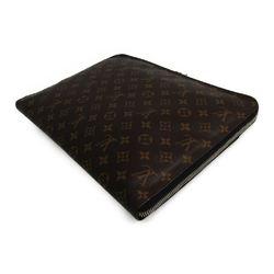 Louis Vuitton Monogram Macassar M56721 Men's Document Case Monogram Macassar