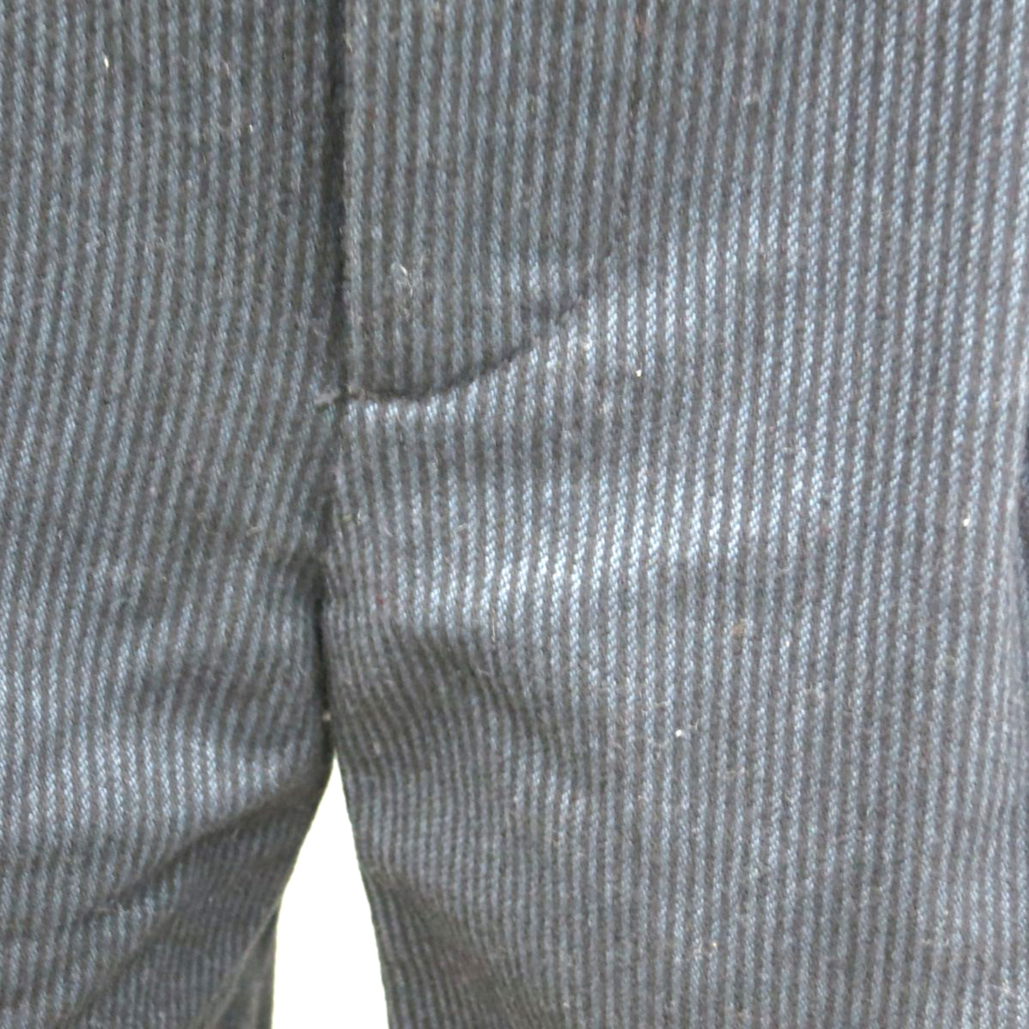 Marc Jacobs Stripe Half Pants Wool/Cotton Black/Blue 2 Ladies