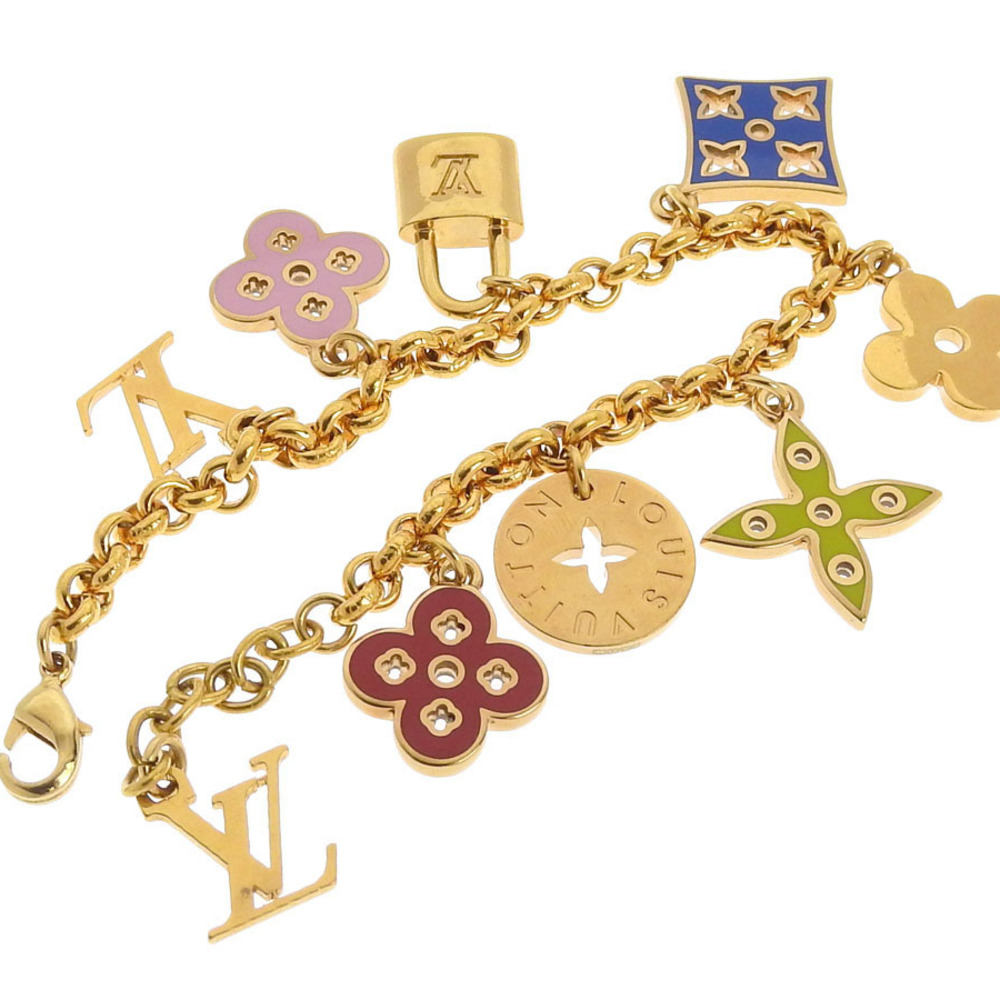 LOUIS VUITTON Louis Vuitton Brasserie Roman Holiday LV Bracelet M80273  Metal Gold Circle Monogram Flower Key | eLADY Globazone