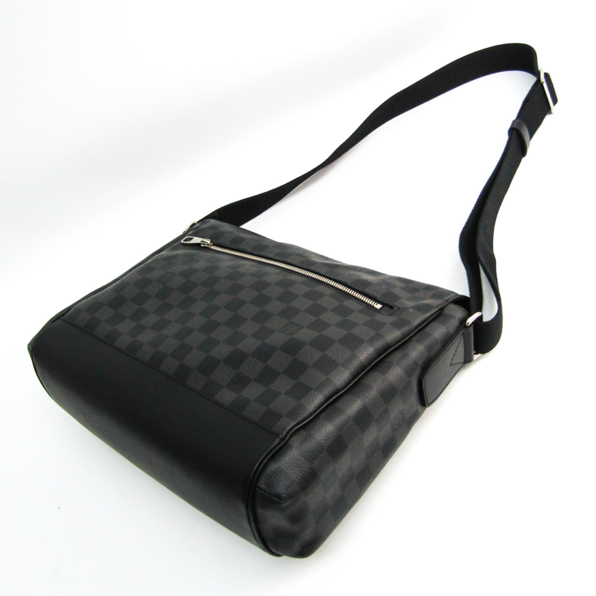 Louis Vuitton Damier Graphite Messenger MM N41458 Men's Messenger Bag,Shoulder Bag Damier Graphite