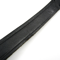 Burberry Dog Collar & Leash Set Leather Black